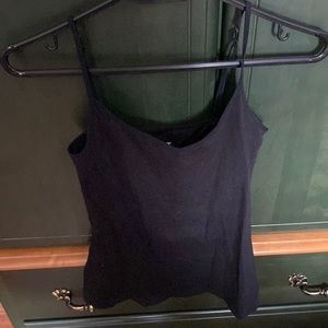 Bodybleu Womens Black Tank Top With Built In Bra